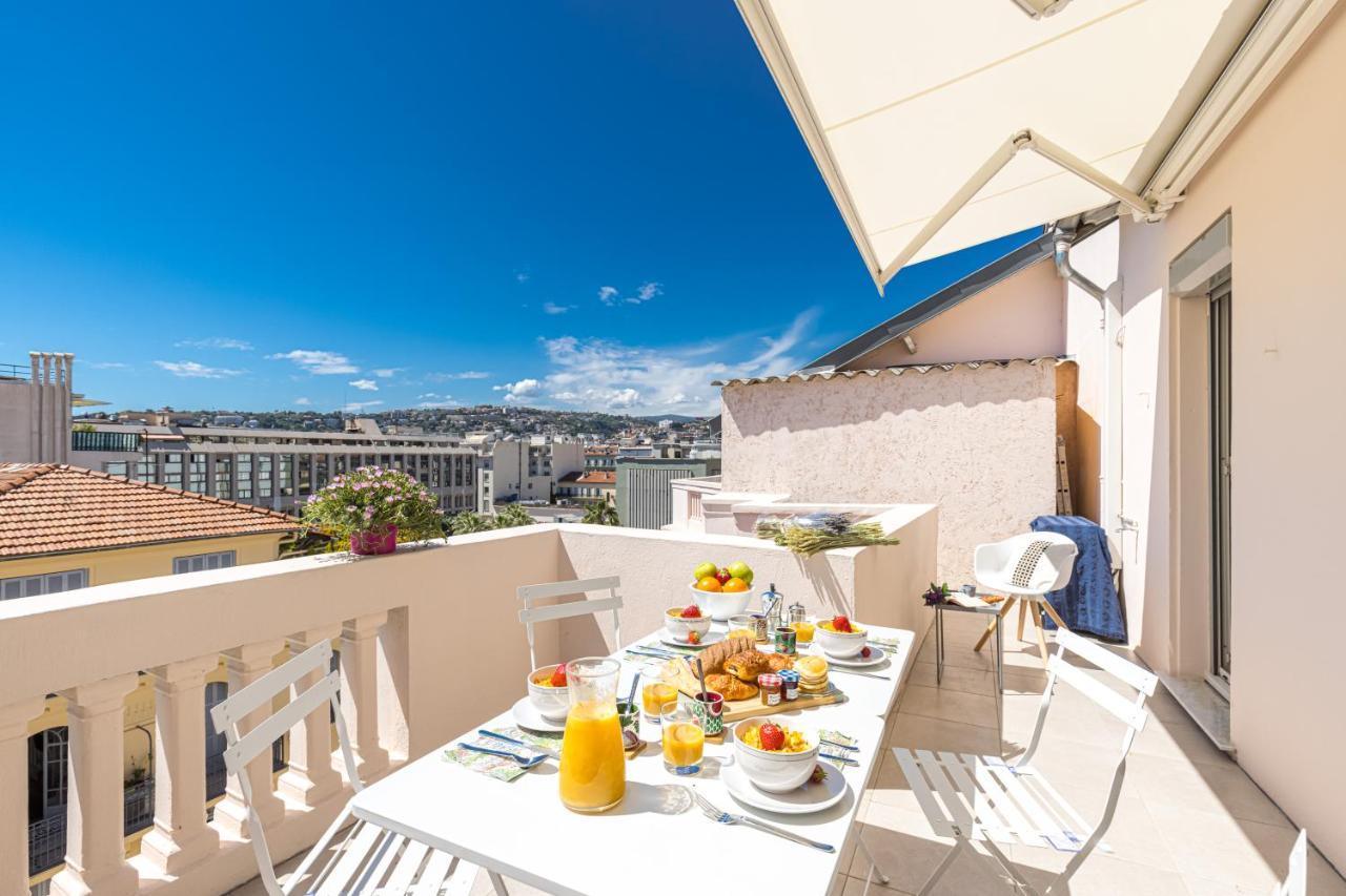 Spitalieri- Sunny Terrace With View -New Apartment Nizza Exterior foto