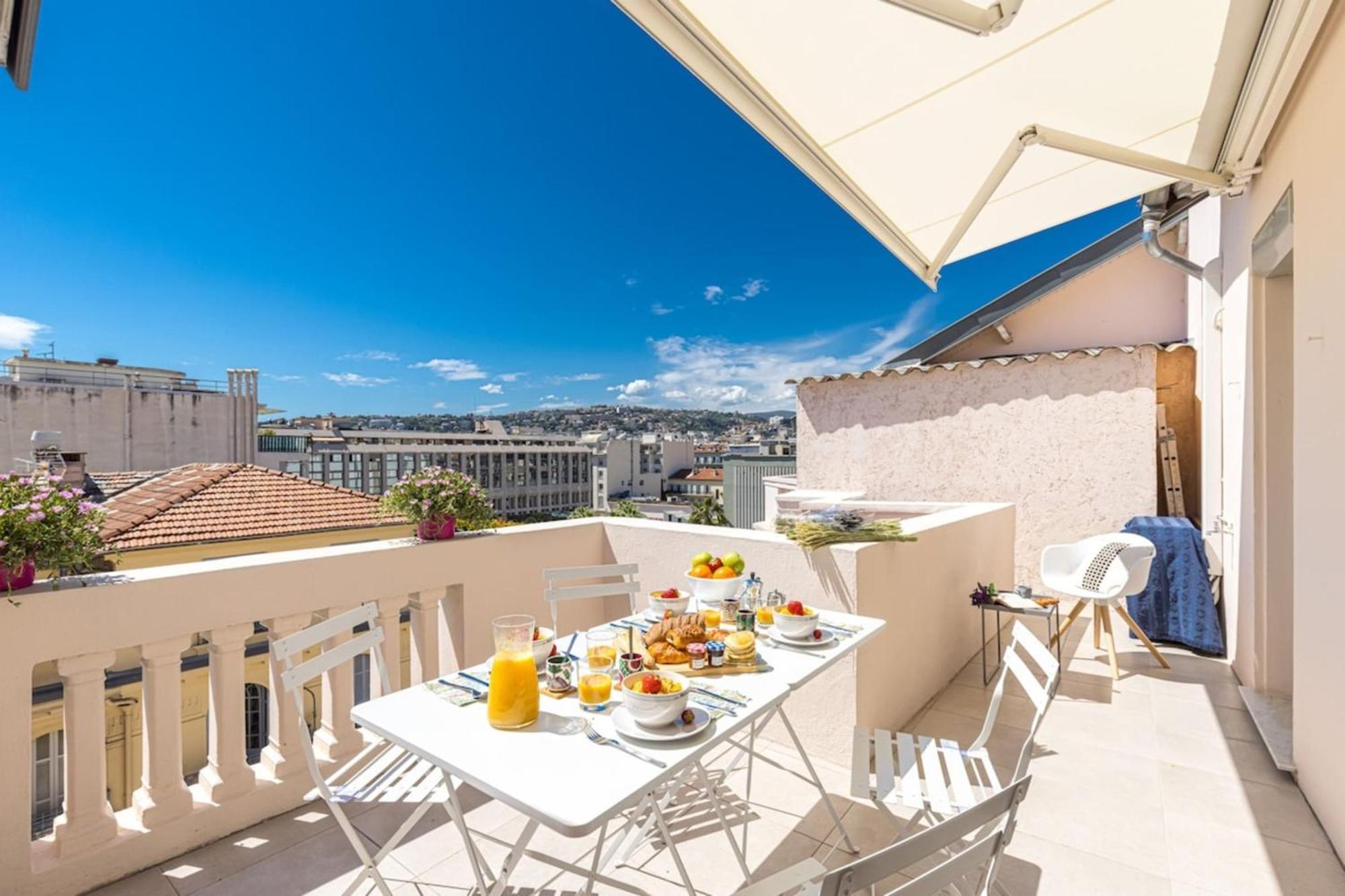 Spitalieri- Sunny Terrace With View -New Apartment Nizza Exterior foto